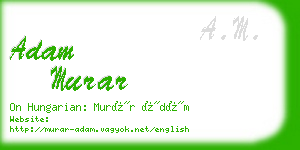 adam murar business card